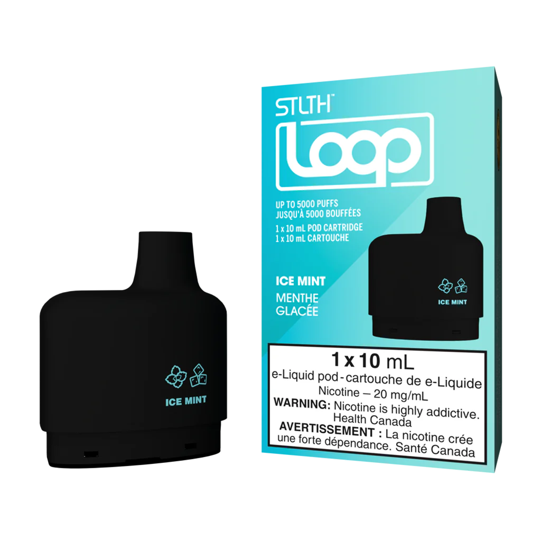 Loop - Ice Mint - 5000 Taffs Cartouches Pré-Remplies xvape.ma Maroc.