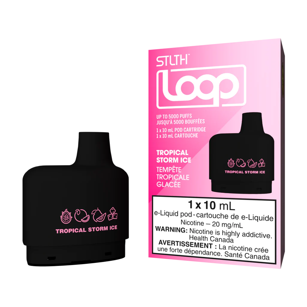 Loop - Tropical Storm Ice - 5000 Taffs - 2% Cartouches Pré-Remplies xvape.ma Maroc.