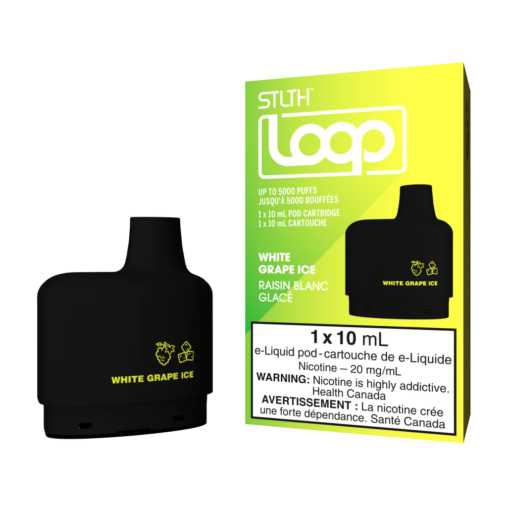 Loop - White Grape Ice - 5000 Taffs Cartouches Pré-Remplies xvape.ma Maroc.