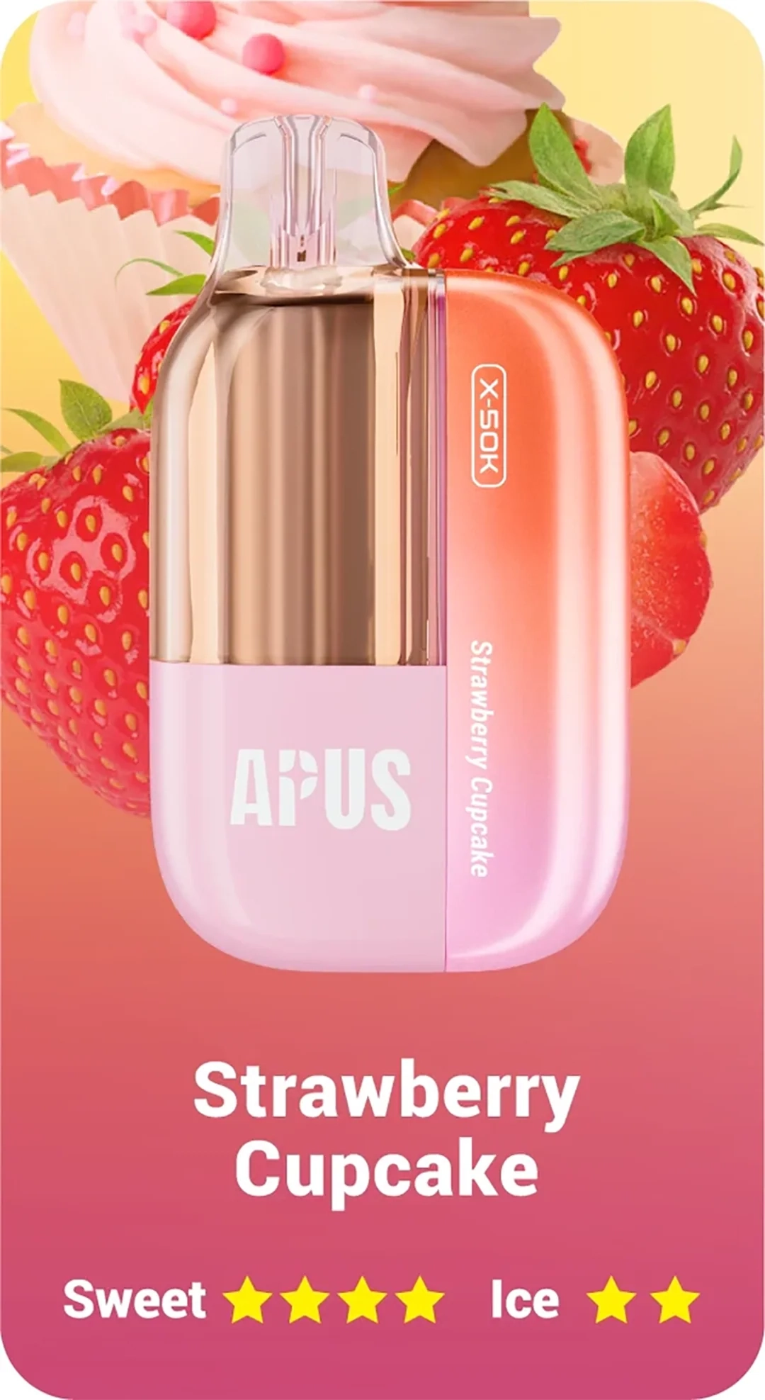 Lost Vape Apus X 50k - Strawberry Cupcake - 5%