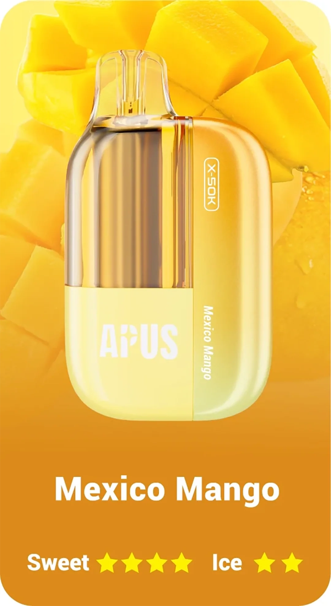 Lost Vape Apus X 50k - Mexico Mango - 5% Lost Vape Apus X 50k - Mexico Mango - 5%