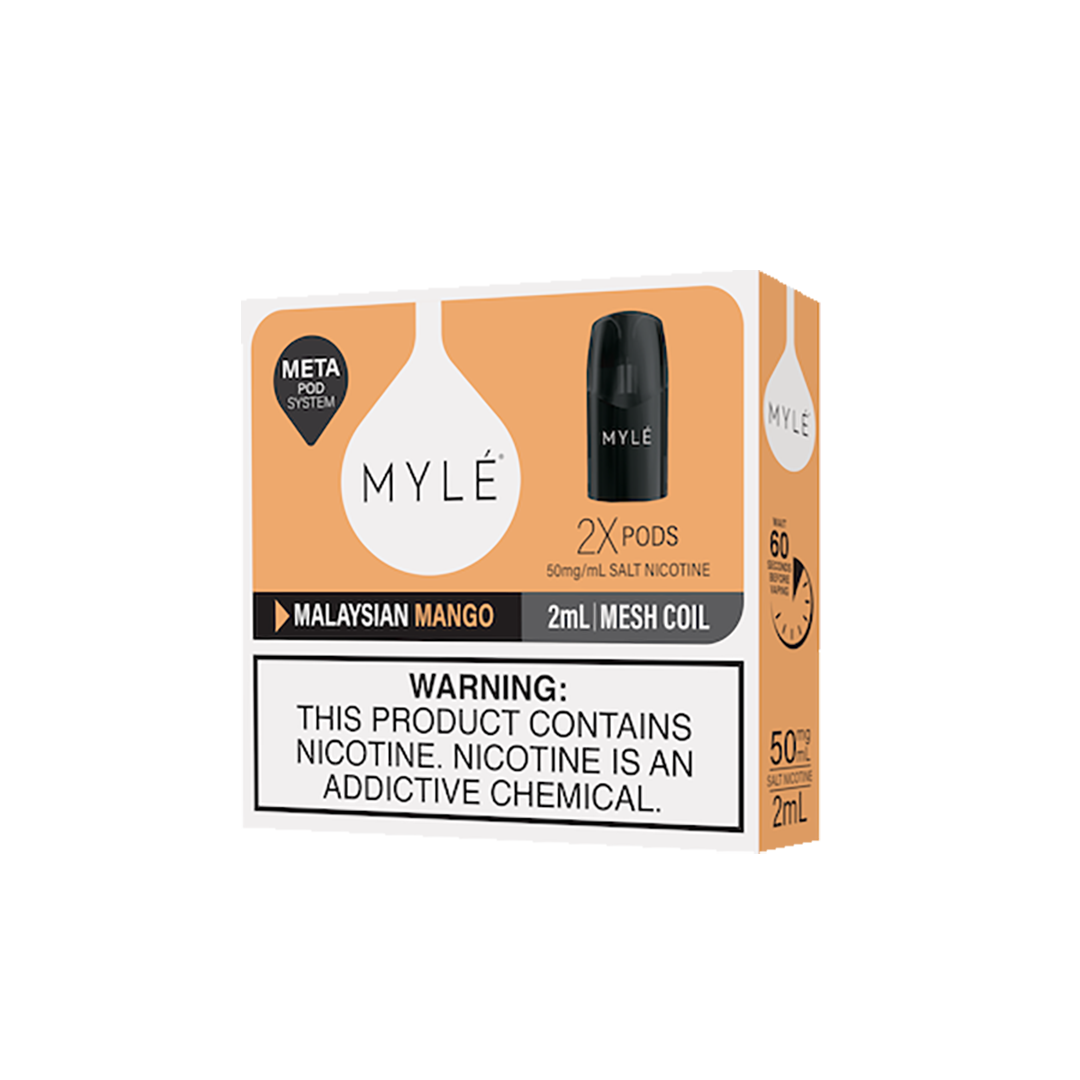 MYLE META POD - MALAYSIAN MANGO - 5% Cartouches Pré-Remplies xvape.ma Maroc.