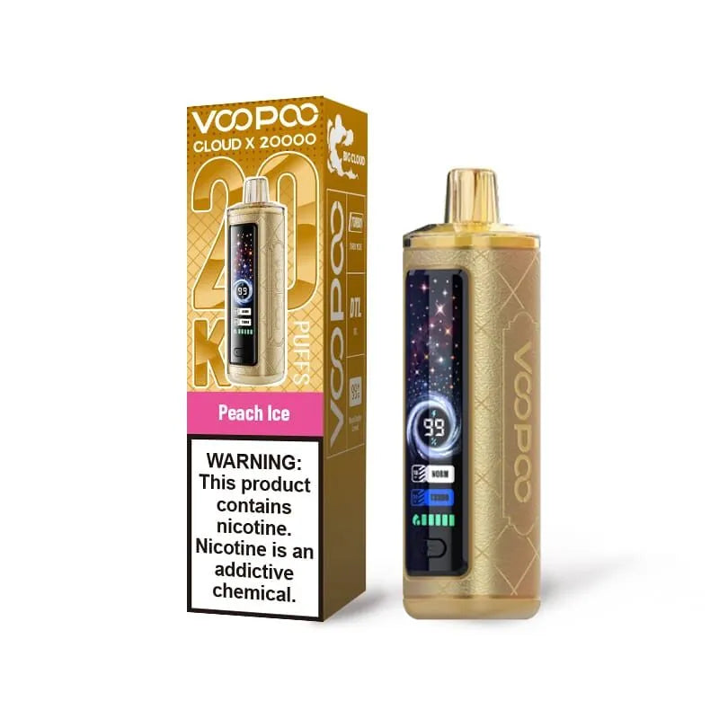 Voopoo Cloud 20000 Puffs - 6mg - Peach Ice  Jetable  xvape.ma Maroc.