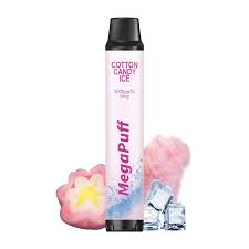 MegaPuff Cotton Candy Ice - 3000 Puff - 0mg  Jetable  xvape.ma Maroc.