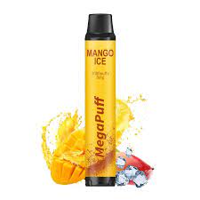 MegaPuff Mango Ice - 3000 Puff - 0mg  Jetable  xvape.ma Maroc.