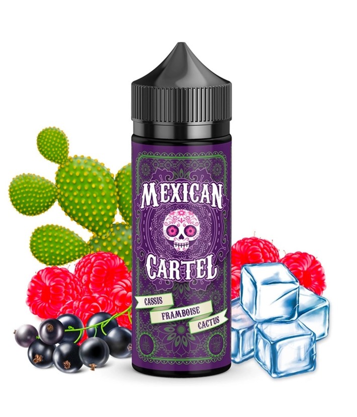 Mexican Cartel - Cassis Framboise Cactus 120ml  E-liquide premium  xvape.ma Maroc.