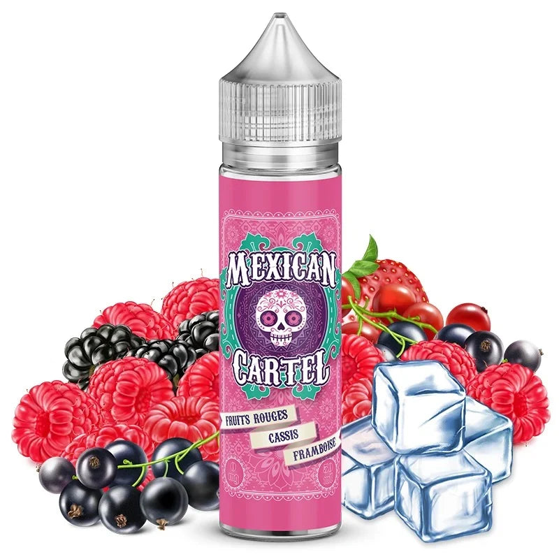 Mexican Cartel - Fruits Rouges Cassis Framboise - 60ml  E-liquide premium  xvape.ma Maroc.