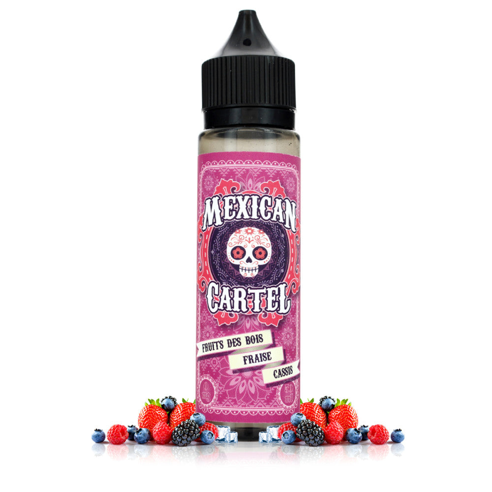 Mexican Cartel - Fruits des Bois Fraise Cassis - 60ml  E-liquide premium  xvape.ma Maroc.