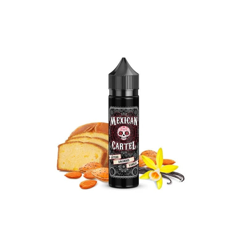 Mexican Cartel - Gâteau Amandes Vanille - 60ml  E-liquide premium  xvape.ma Maroc.