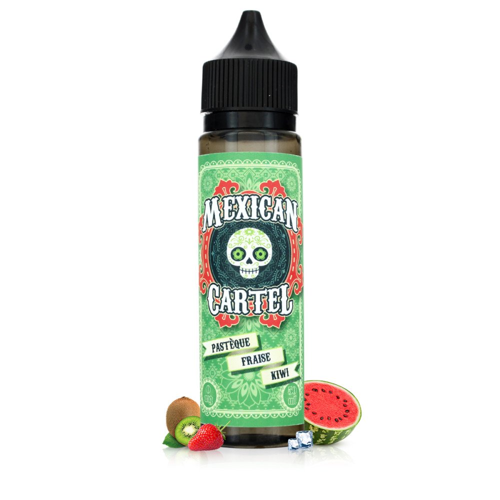 Mexican Cartel - Pastèque Fraise Kiwi - 60ml  E-liquide premium  xvape.ma Maroc.