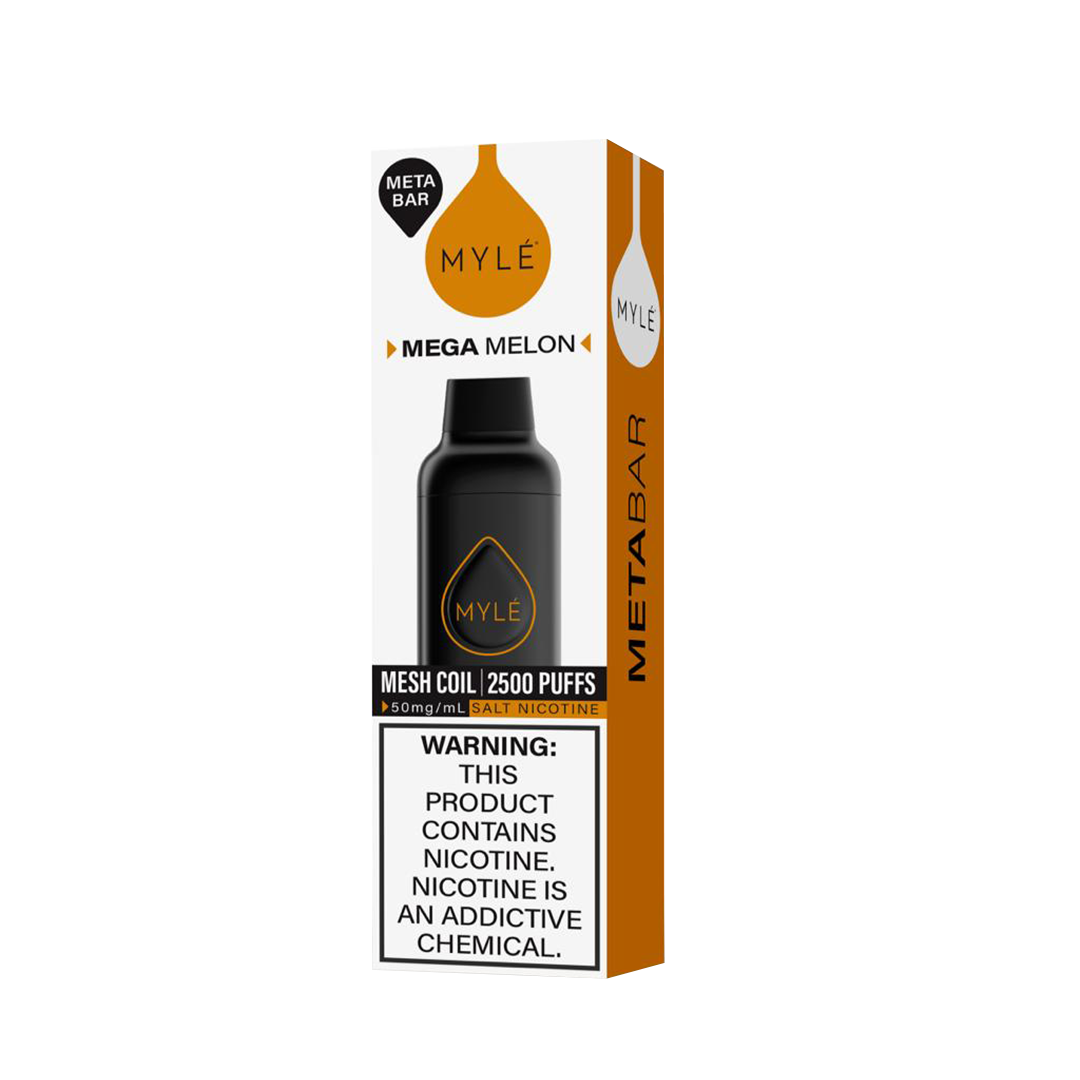Myle Meta Bar - Mega Melon - 2500 Taffs 5%  Jetable  xvape.ma Maroc.