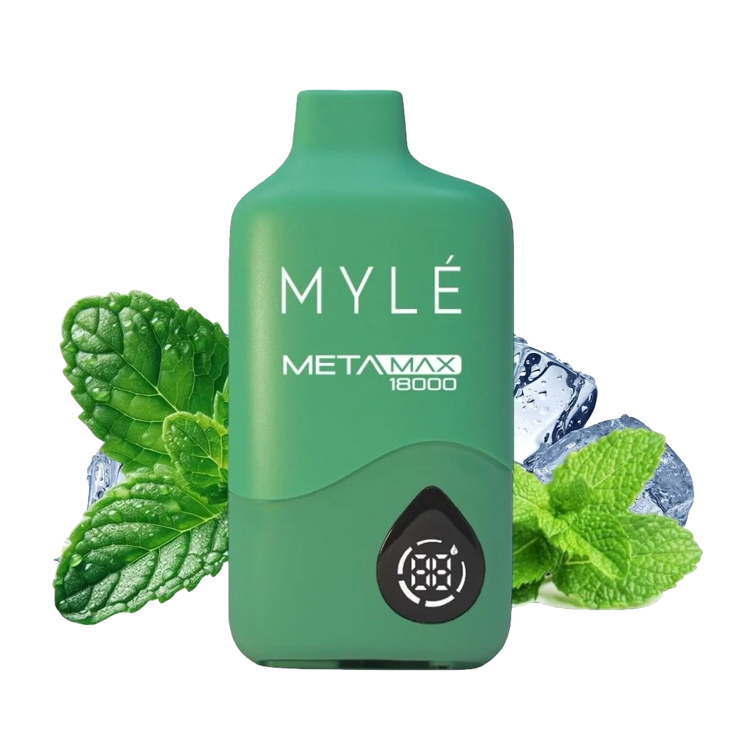 Myle META MAX 18000 Puffs - Iced Mint 5%  Jetable  xvape.ma Maroc.