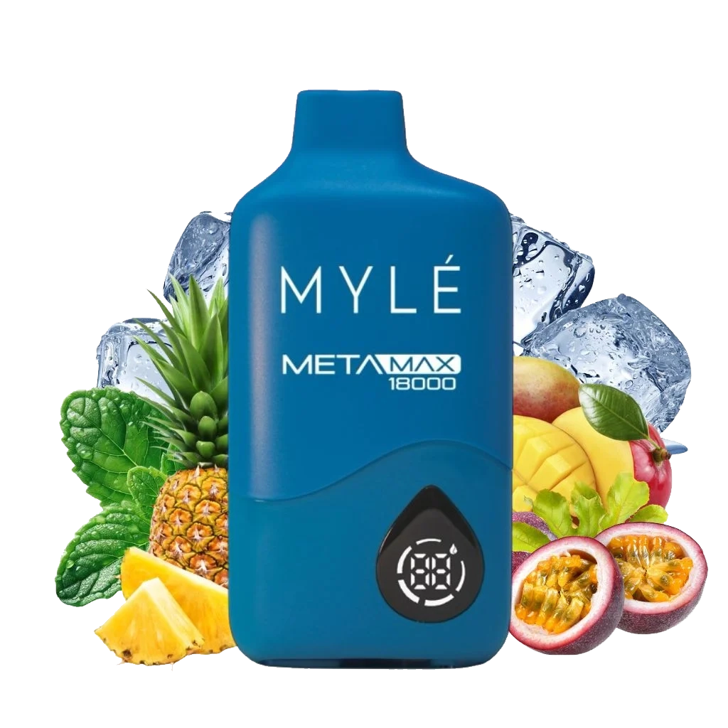 Myle META MAX 18000 Puffs - Iced Tropical Fruit 5%  Jetable  xvape.ma Maroc.