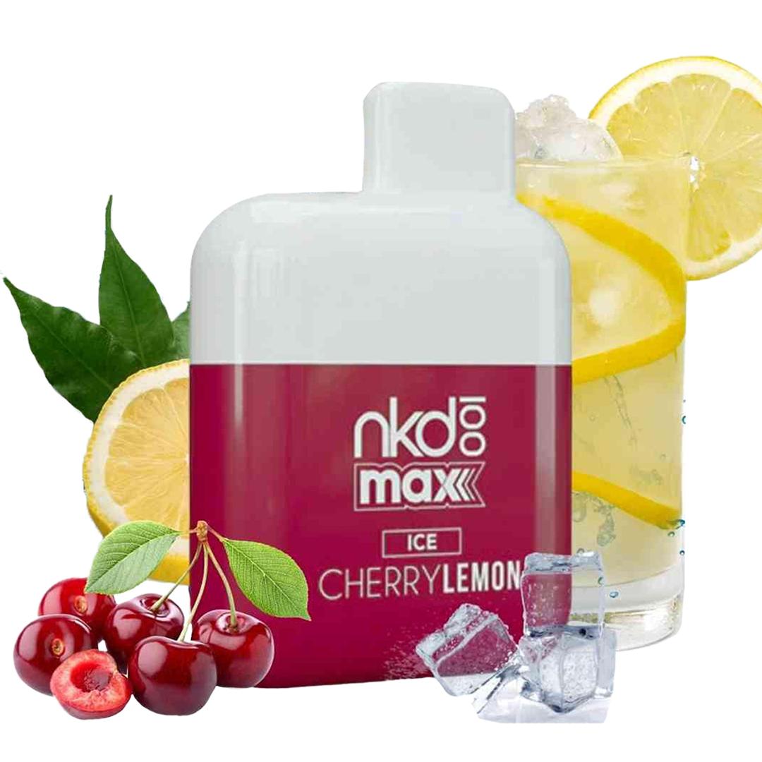 NKD 100 Max 4500 Tafs - CHERRY LEMON (ice)- E-cigarette Jetable 5%  Jetable  xvape.ma Maroc.