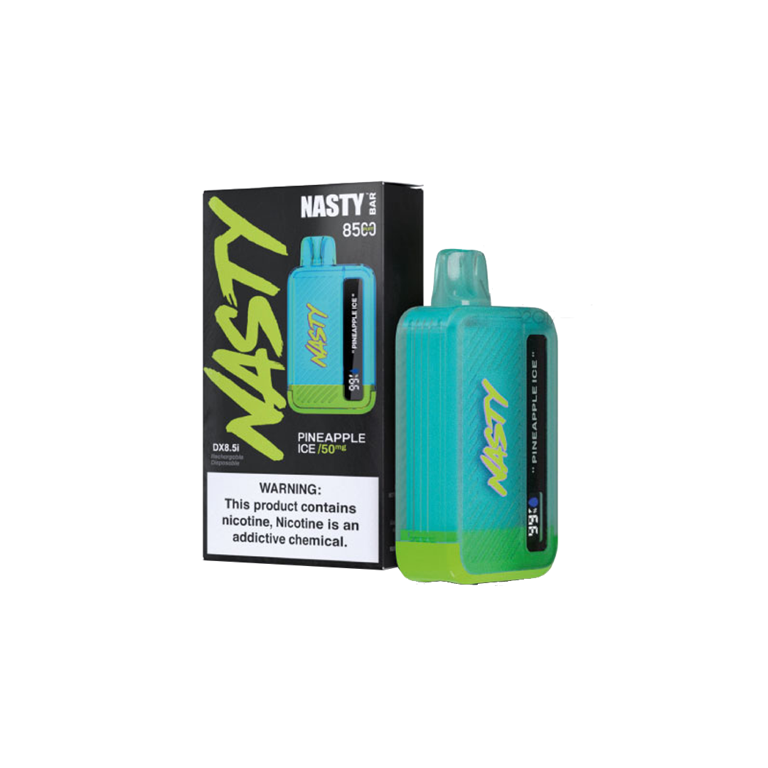 Nasty 8.5K - PINEAPPLE ICE 8500 puffs 2% / 5% Jetable xvape.ma Maroc.