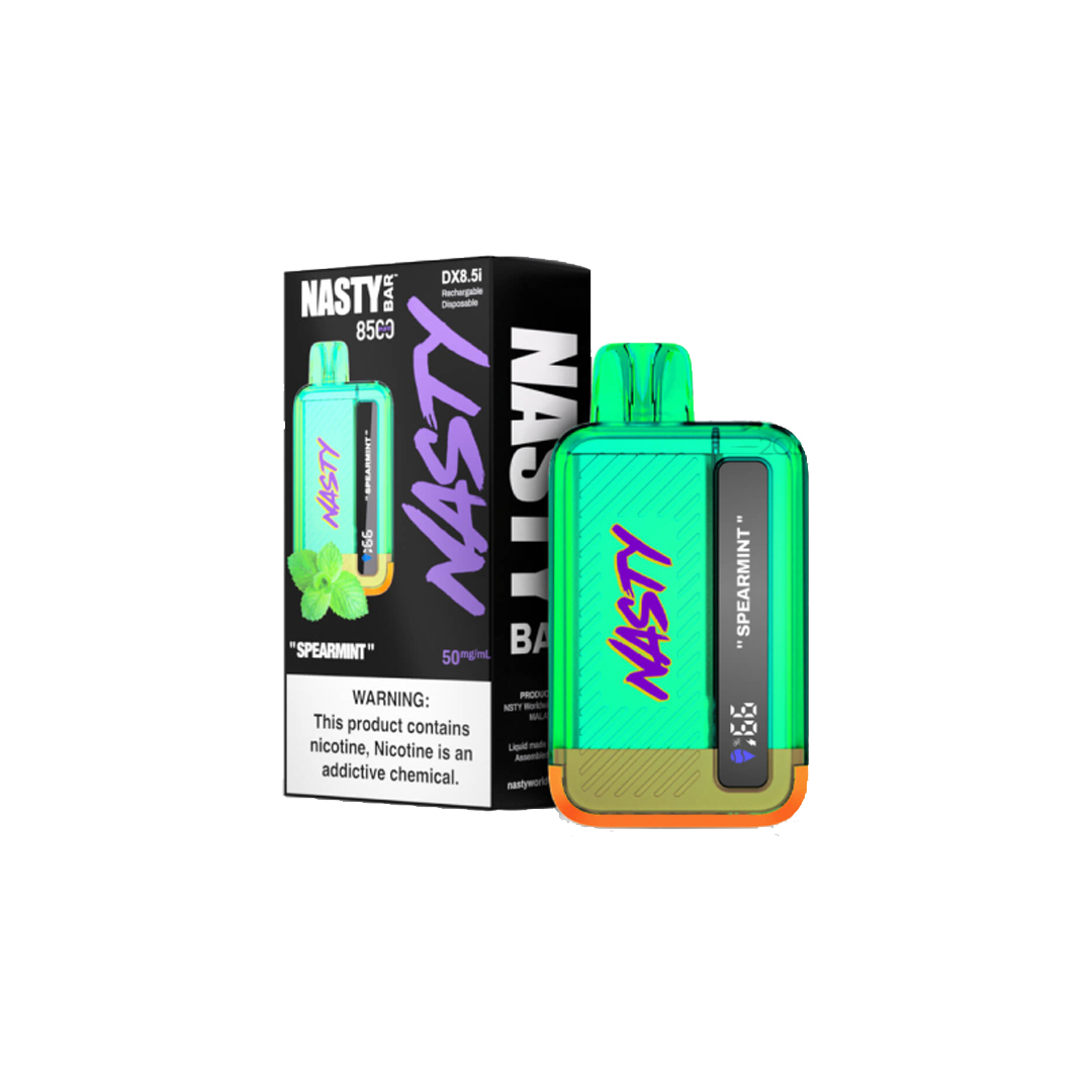 Nasty 8.5K - SPEARMINT 8500 puffs 2% / 5% Jetable xvape.ma Maroc.