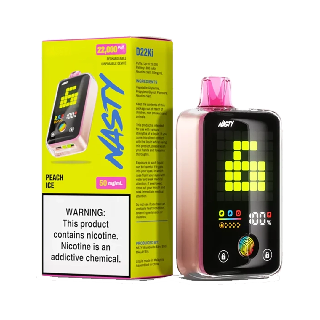 Nasty D22Ki – Peach Ice 50 mg
