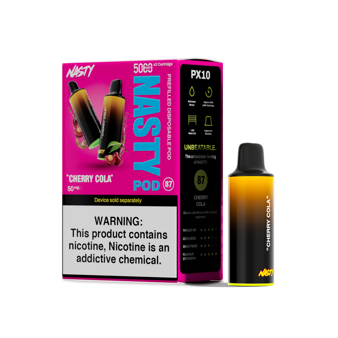 Nasty Pod 5k - Cherry Cola  Cartouches Pré-Remplies  xvape.ma Maroc.