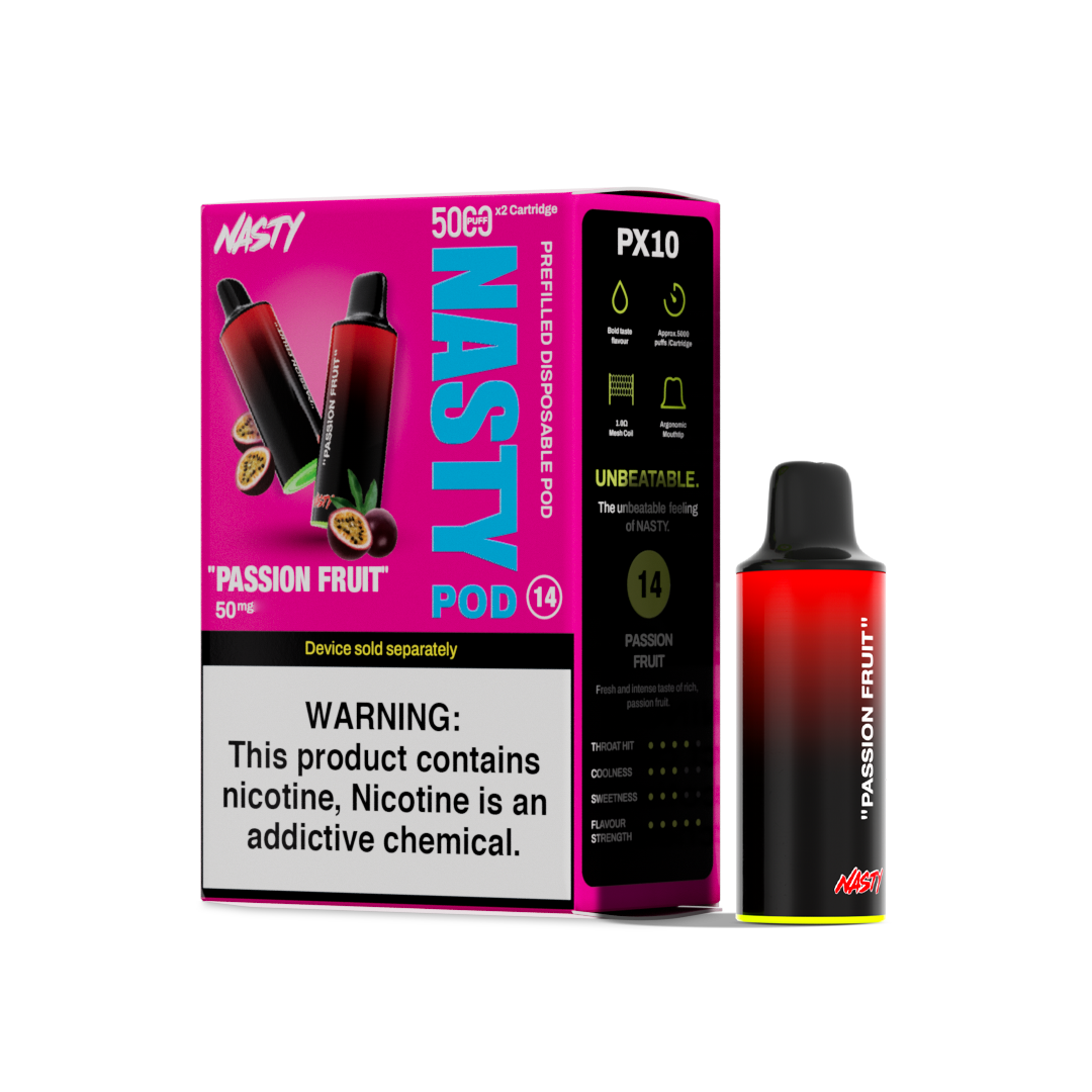 Nasty Pod 5k - Passion Fruit  Cartouches Pré-Remplies  xvape.ma Maroc.