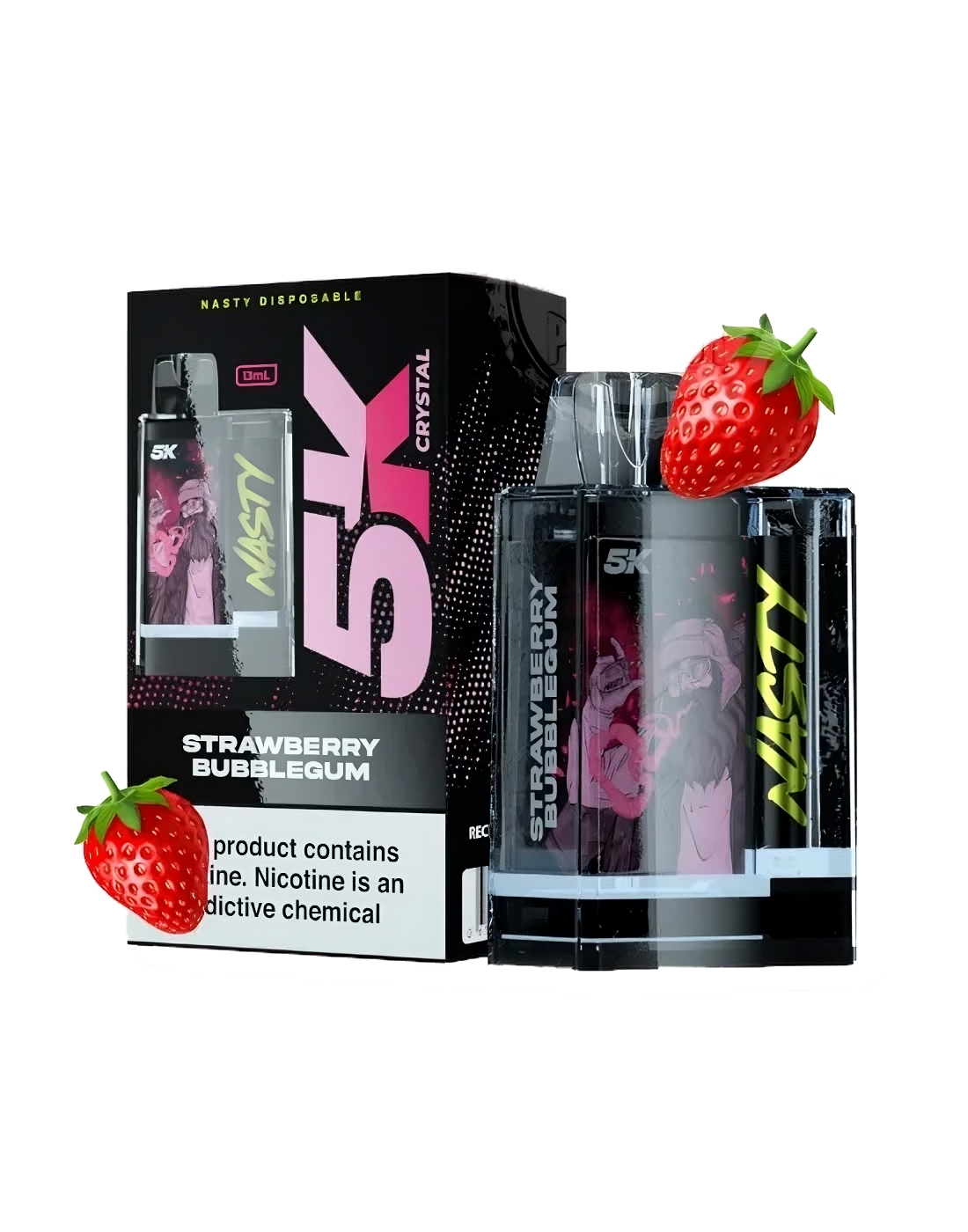Nasty 5K Crystal - CUSHMAN MANGO 5000 puffs 5%  Jetable  xvape.ma Maroc.