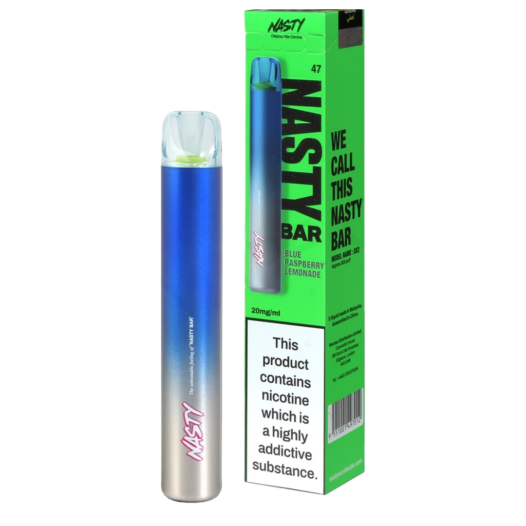 Nasty DX2 - Bluberry Raspberry Lemonade 600 Taffs  - 20mg  Jetable  xvape.ma Maroc.