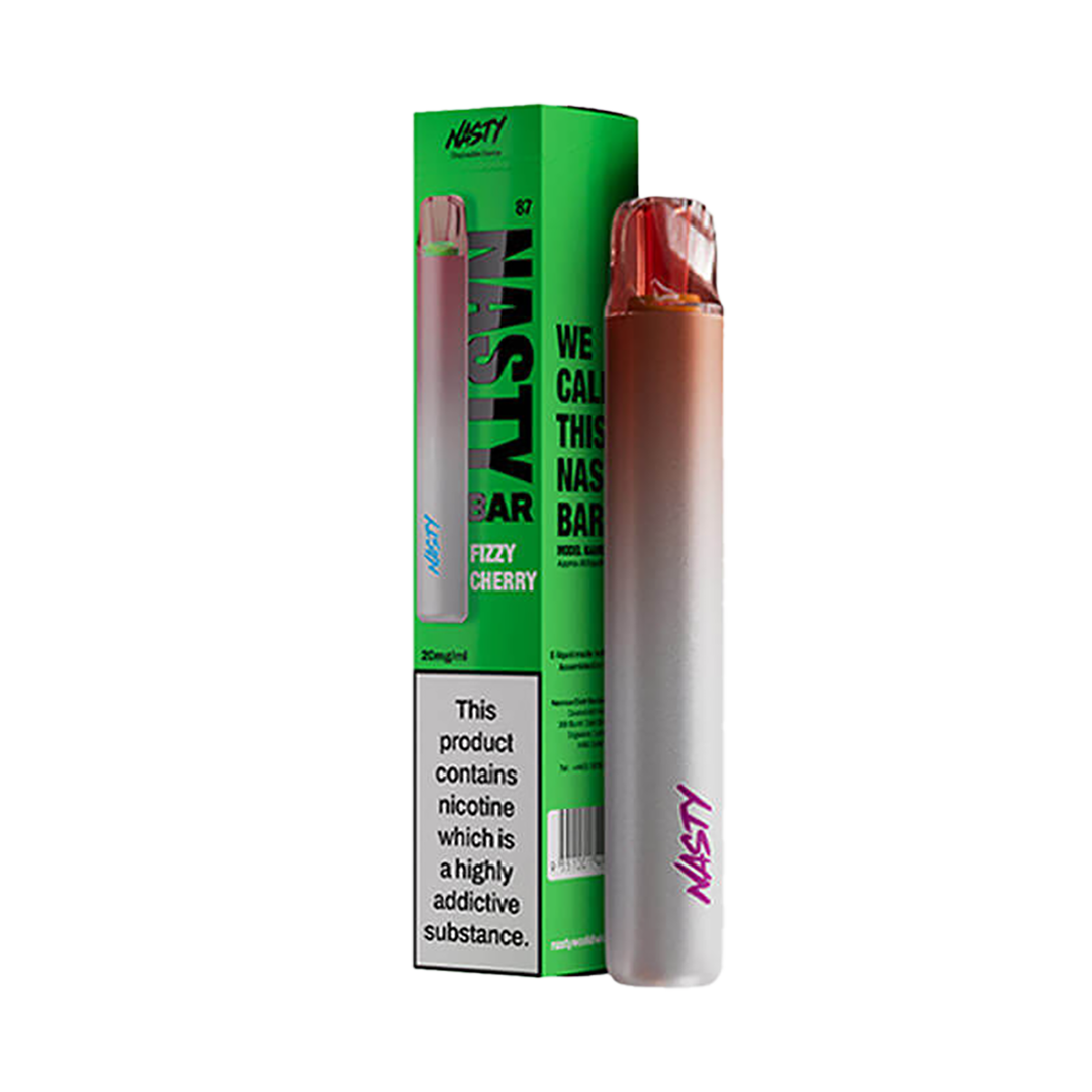 Nasty DX2 - Fizzy Cherry 600 Taffs  - 20mg  Jetable  xvape.ma Maroc.