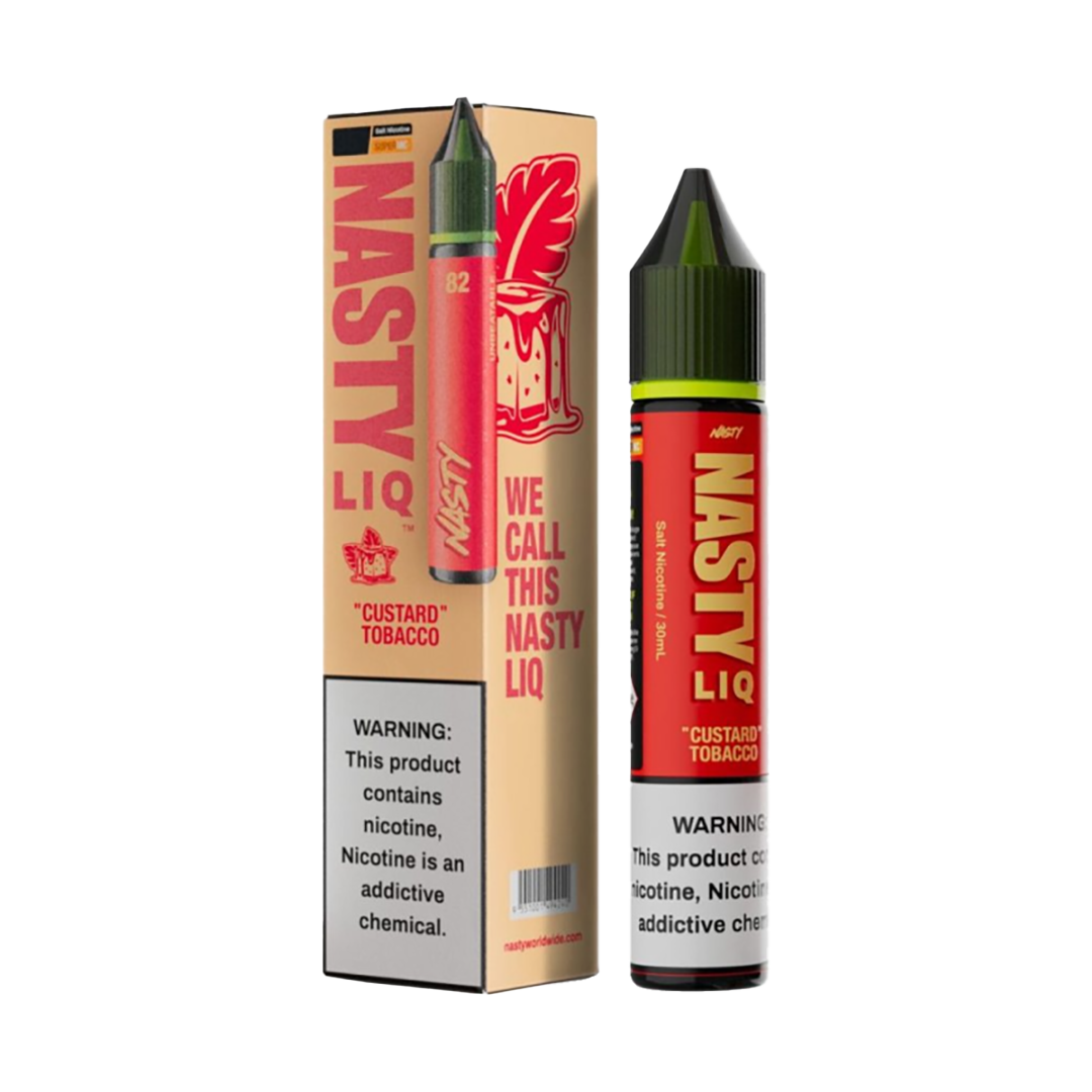 Nasty Liq 30ml - Custard Tobacco 50mg  Salt Nicotine  xvape.ma Maroc.