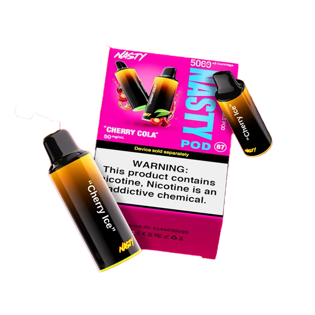 Nasty Pod 5k - Cherry Ice  Cartouches Pré-Remplies  xvape.ma Maroc.