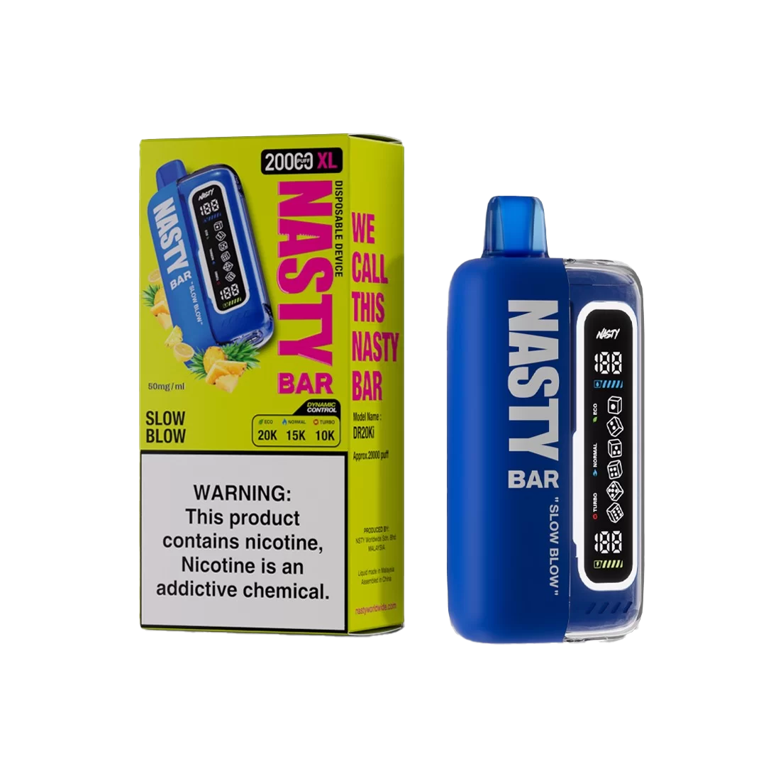 Nasty XL Turbo 20K - Slow Blow - 5%  Jetable  xvape.ma Maroc.