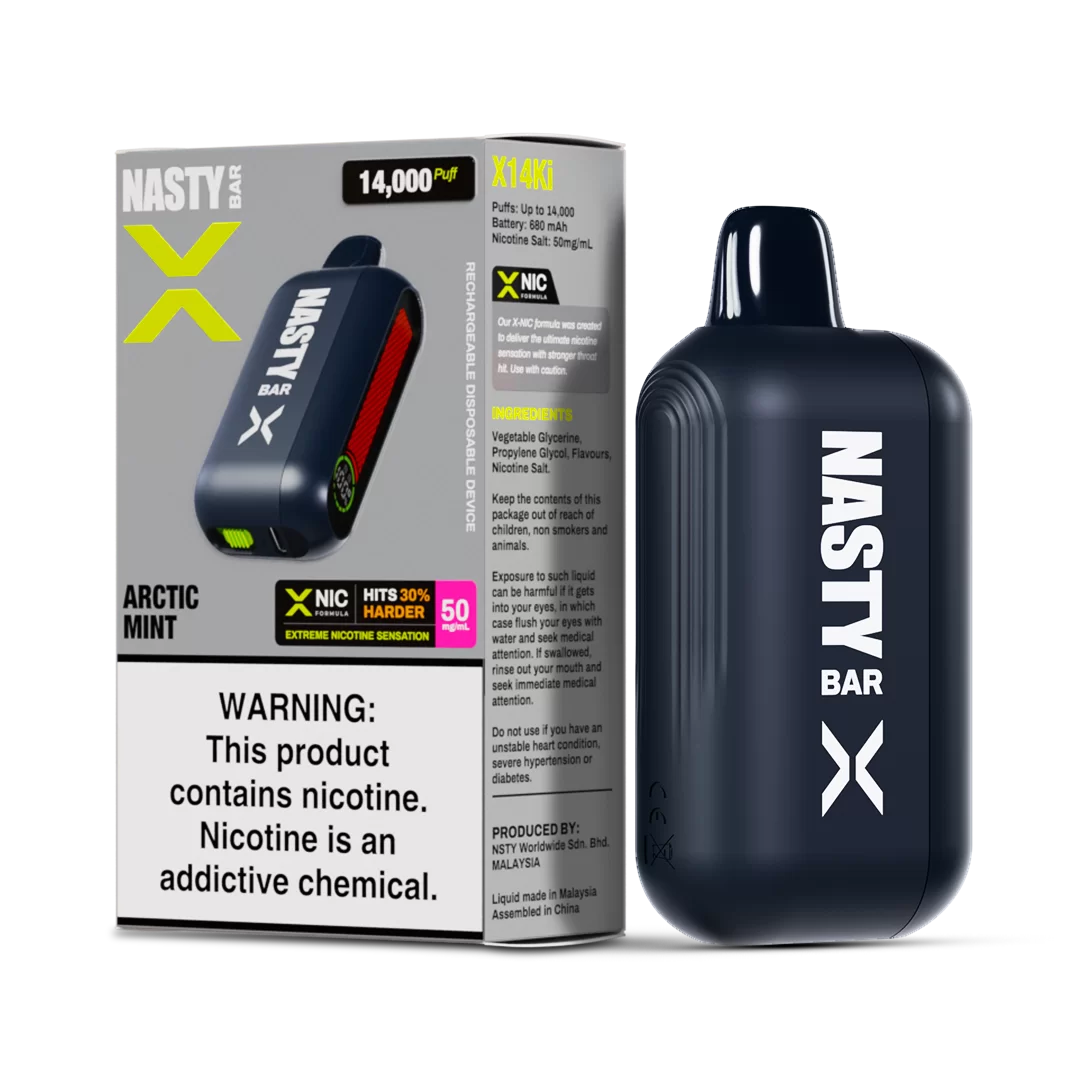 Nasty X 14K Strong - Arctic Mint  Jetable  xvape.ma Maroc.