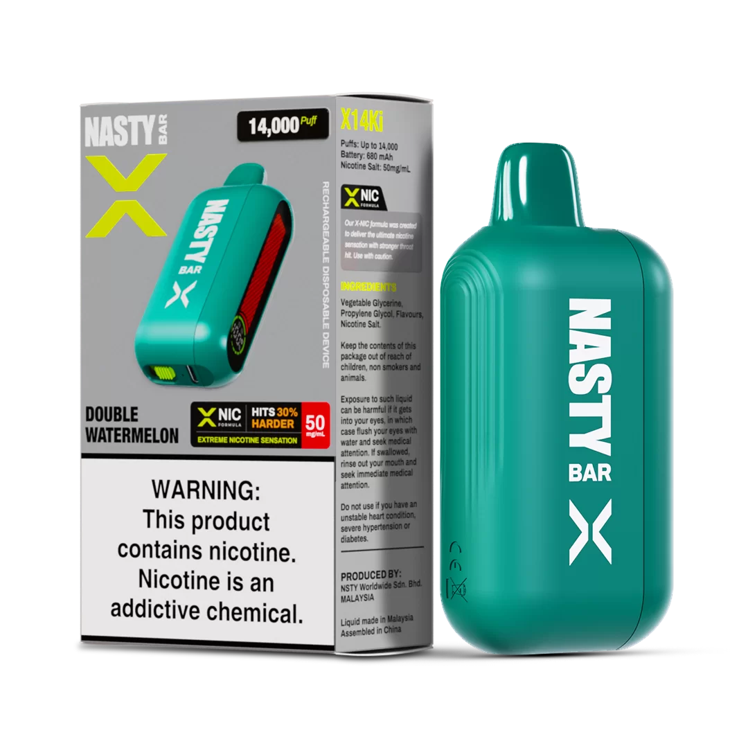 Nasty X 14K Strong - Double Watermelon  Jetable  xvape.ma Maroc.