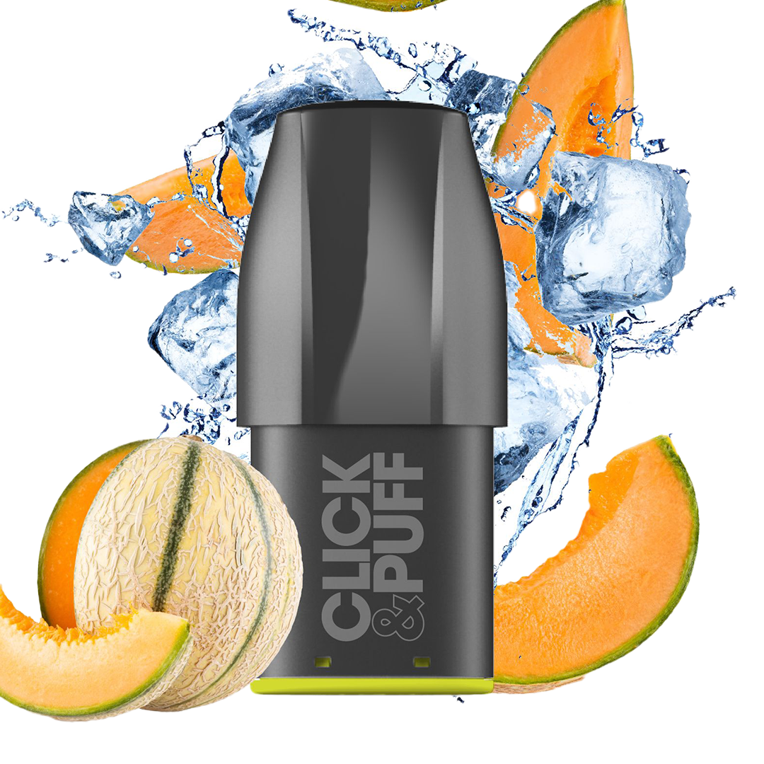 X-Bar Click & Puff Pod - Fizzy Melon  Cartouches Pré-Remplies  xvape.ma Maroc.