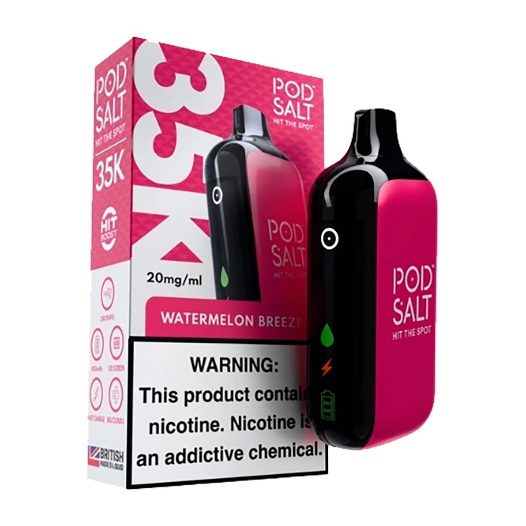 POD SALT 35000 Puffs - Watermelon Breeze POD SALT 35000 Puffs - Watermelon Breeze