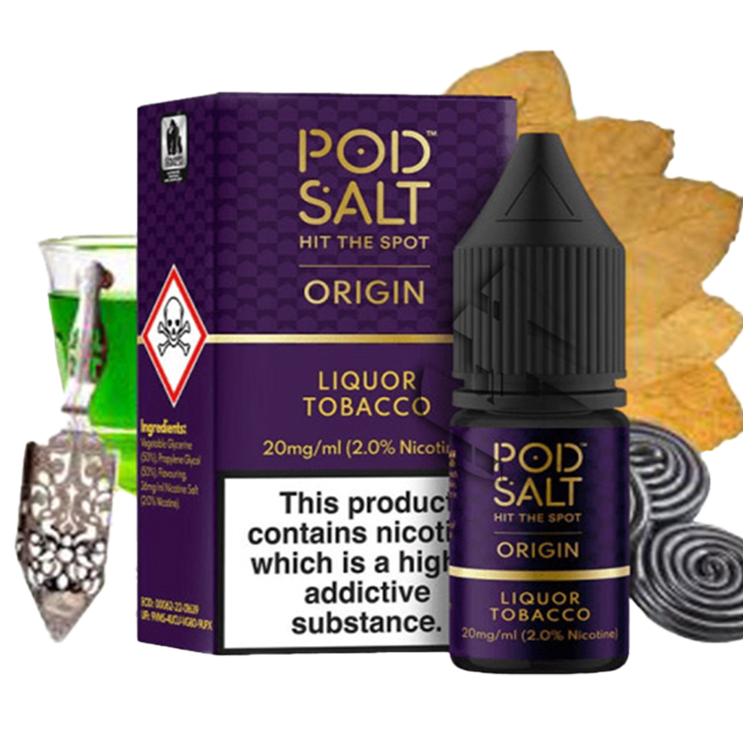 POD SALT Liquor Tobacco 30ML  Salt Nicotine  xvape.ma Maroc.