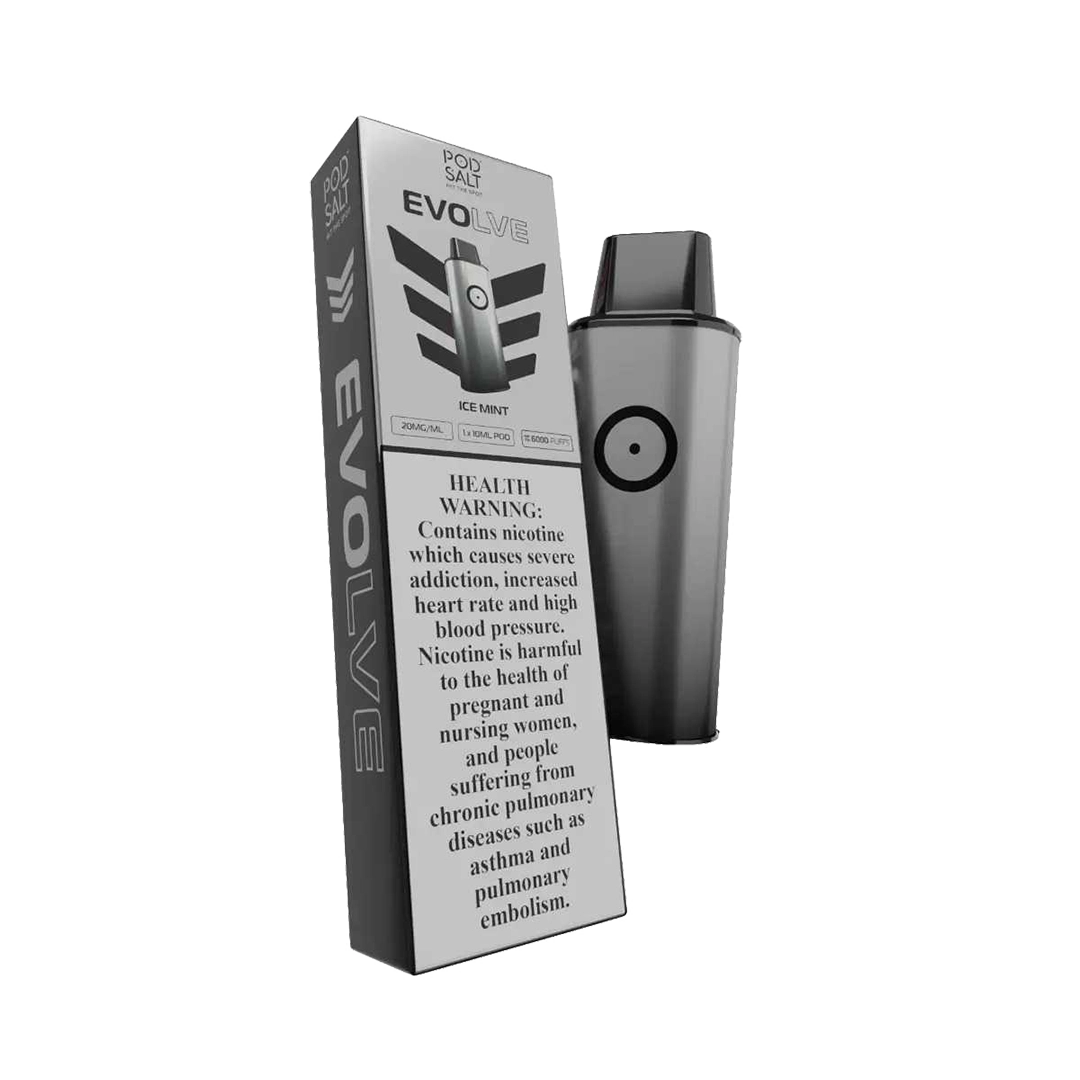 POD SALT -  EVOLVE POD 6000 Taffs - Ice Mint 2%