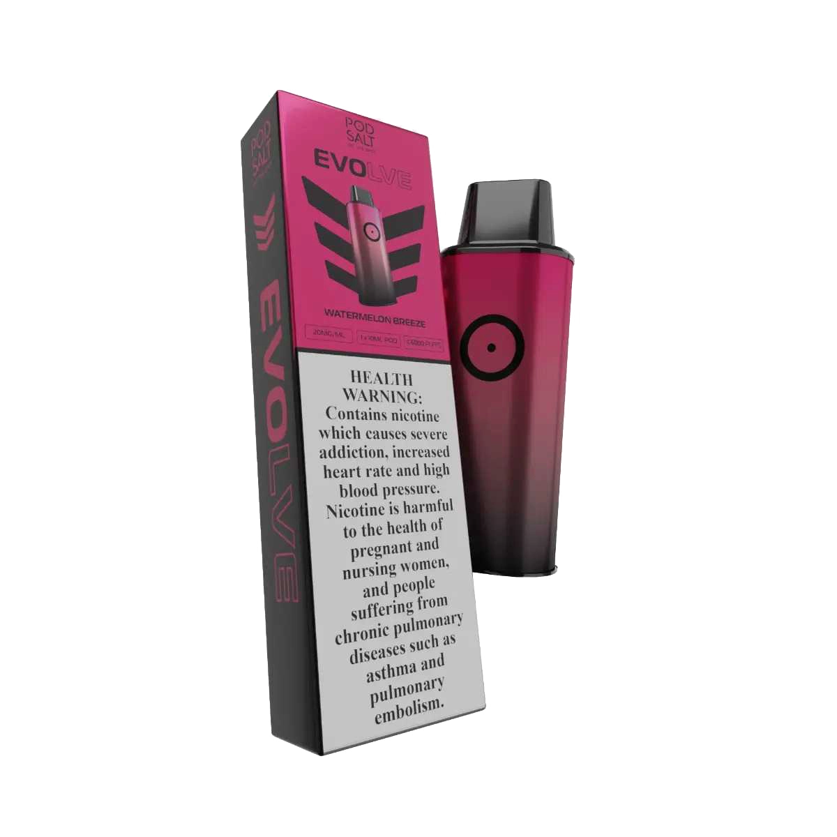 POD SALT -  EVOLVE POD 6000 Taffs - Watermelon Breeze 2%