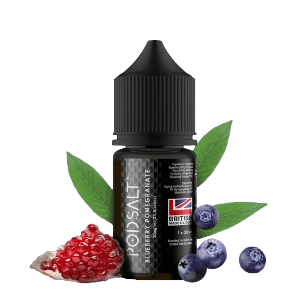 POD SALT Blueberry Pomegranate 30ML  Salt Nicotine  xvape.ma Maroc.