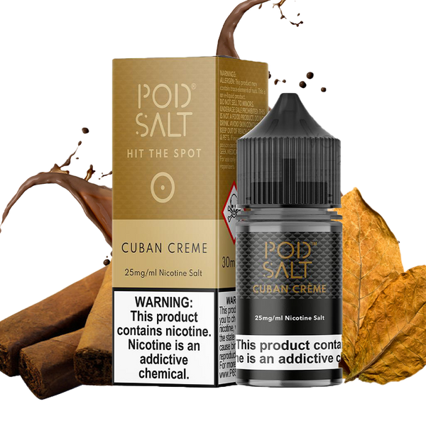 POD SALT Cuban Creme 30ML  Salt Nicotine  xvape.ma Maroc.