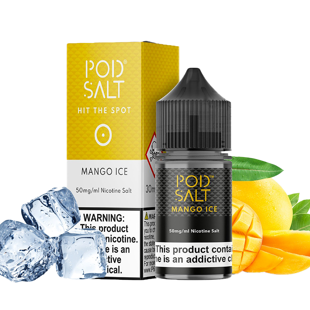 POD SALT Mango Ice 30ML  Salt Nicotine  xvape.ma Maroc.