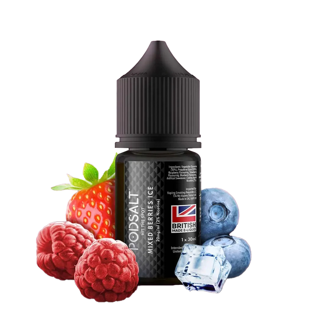 POD SALT Mixed Berries 30ML  Salt Nicotine  xvape.ma Maroc.