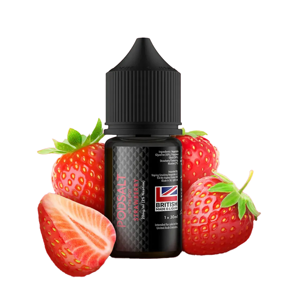 POD SALT Strawberry 30ML  Salt Nicotine  xvape.ma Maroc.