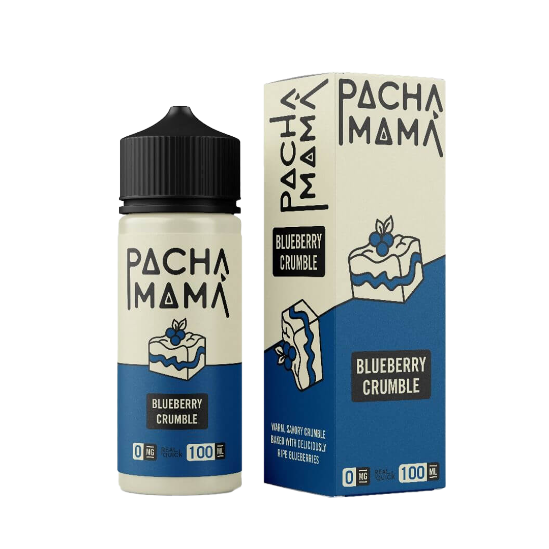 Pachamama Blueberry Crumble 120ml  E-liquide premium  xvape.ma Maroc.