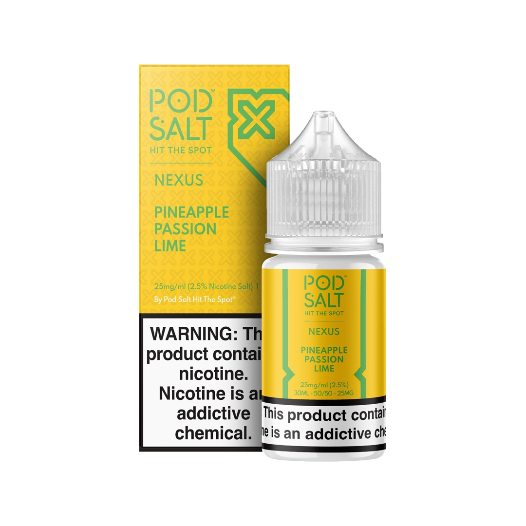 Pod Salt - Nexus Pineapple Passion Lime 30ML  Salt Nicotine  xvape.ma Maroc.