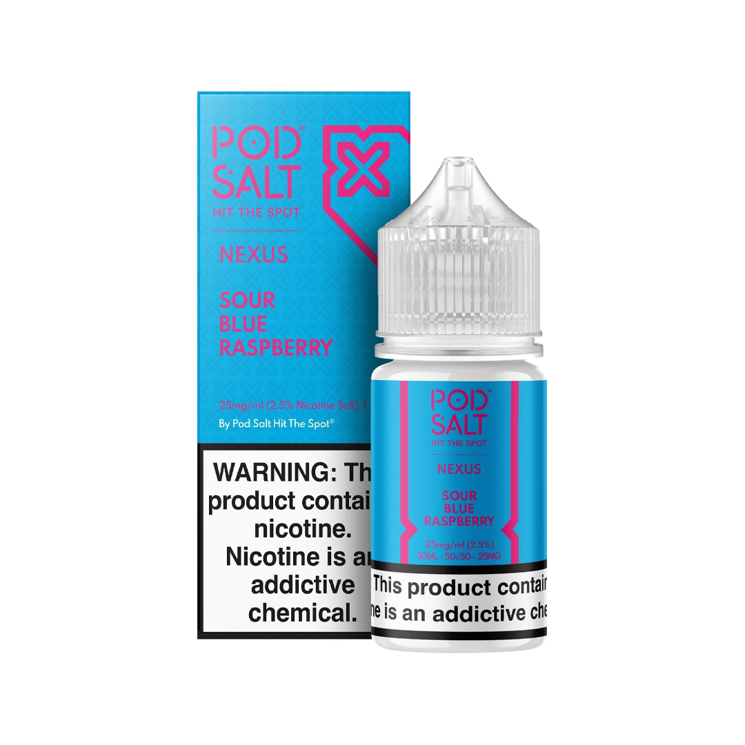Pod Salt - Nexus Sour Blue Raspberry 30ML  Salt Nicotine  xvape.ma Maroc.
