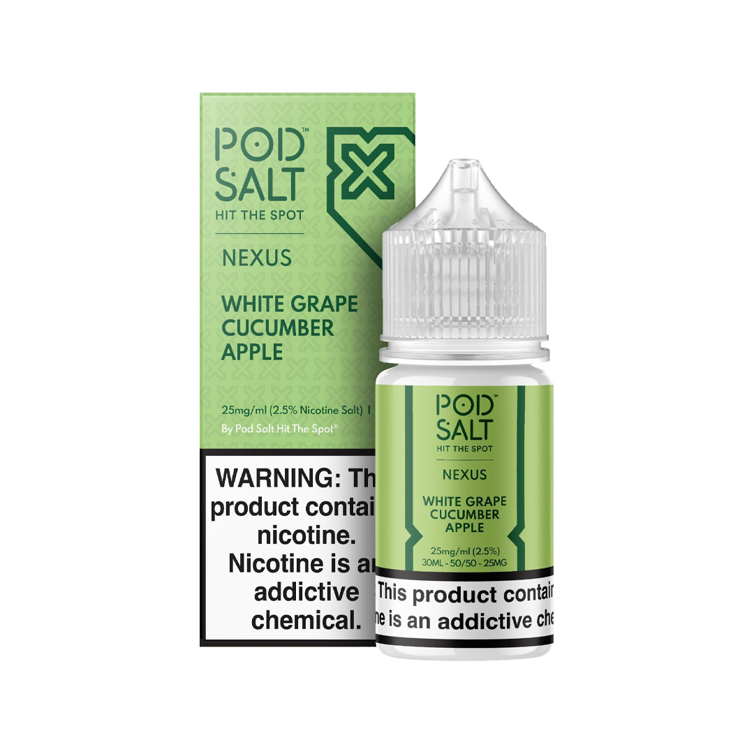 Pod Salt - Nexus White Grape Cucumber Apple 30ML  Salt Nicotine  xvape.ma Maroc.