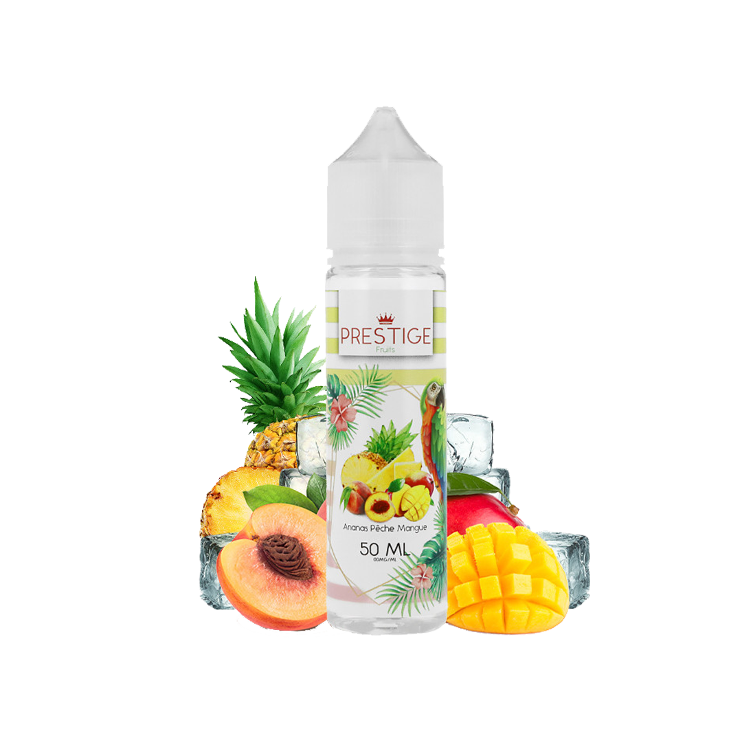 Prestige Ananas Peche Mangue 60ml  E-liquide premium  xvape.ma Maroc.