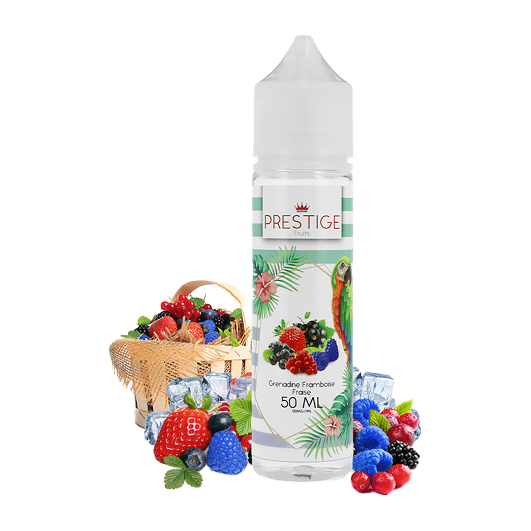 Prestige Grenadine Fraise Framboise 60ml  E-liquide premium  xvape.ma Maroc.