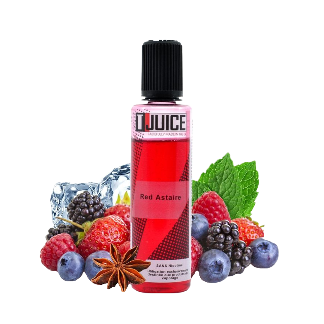 Red Astaire 60ml by Tjuice  E-liquide premium  xvape.ma Maroc.