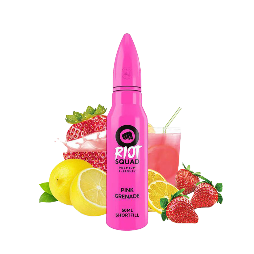 Riot Squad Pink Grenade 60ml  E-liquide premium  xvape.ma Maroc.