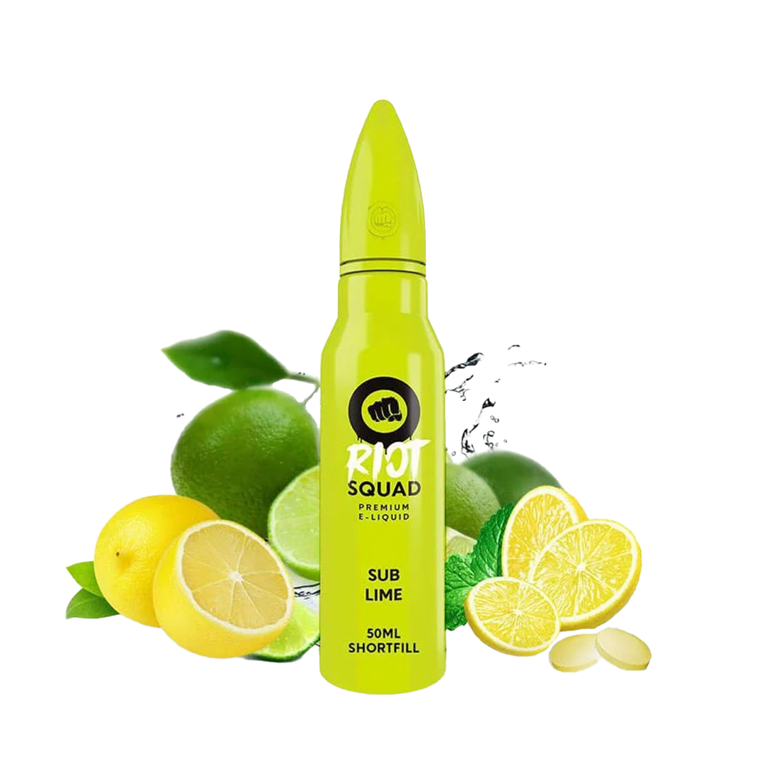 Riot Squad Sub Lime 60ml  E-liquide premium  xvape.ma Maroc.